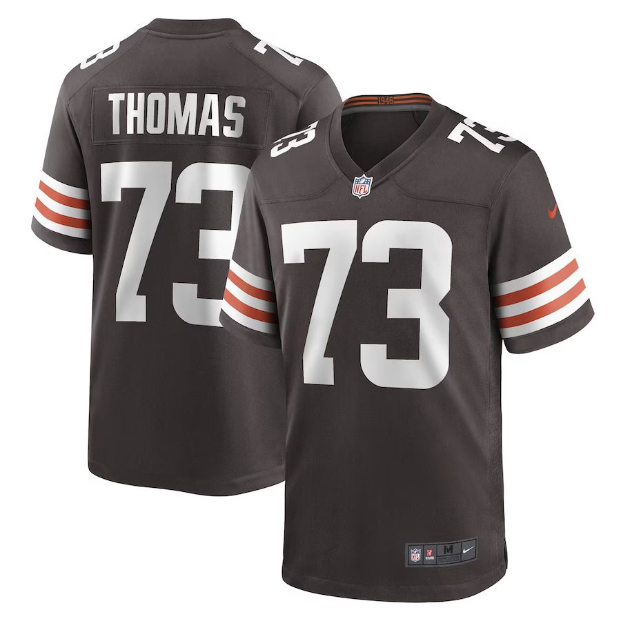 Men Cleveland Browns #73 Joe Thomas Nike Brown Retired Game Player NFL Jersey->cleveland browns->NFL Jersey